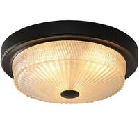 ZBZFGE American Country Round Lamp Mid Century Farmhouse Frosted Glass Lampshade Ceiling Light,Chandelier