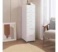 ZBZFGE Archivador rodante de Metal con Cerradura, 18 x 16 x 11 Pulgadas, Organizador de Almacenamiento móvil con Ruedas para Oficina en casa, Almacenamiento Seguro de Documentos, Metal Elegante para
