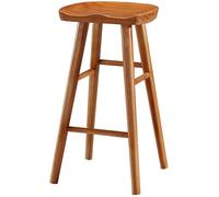 ZBZFGE Bar Stools, Industrial Counter Height Stools with Wood Seat and Footrest 26/30in Tall Barstools for Kitchen Counter,Home Bar,Dining Room (A-1ps,75CM)