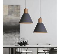 ZBZFGE Base Single-Head Chandelier, Industrial Style Pendant Light, and Personalized Wrought Iron Hanging Lamp, Living Room Dining Room Bar Decoration Light Fixtures (Color : Gr