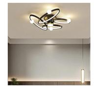 ZBZFGE Black Ring Ceiling Light Used in Hall Living Dining Room Bedroom Lamp Home Decor Fixture,s,One Color-80cm
