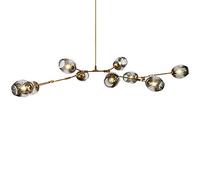 ZBZFGE Bubble Chandelier 9-Lights Irregular Ceiling Light Vintage Gold Industrial Metal During Light For Kitchen Island Dining Room Sink-Gradient Blue 8-Lights（Gradient Smoke Gray-9）