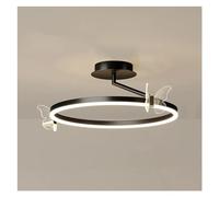 ZBZFGE Butterflies Ceiling Lamp Gold, Black Circular Ceiling Lamp Compatible with Ceiling Rooms, Living Rooms, and Bedrooms