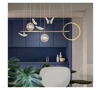 ZBZFGE Butterfly Chandeliers Dining Room - Pendant Lights Compatible with The Kitchen Decoration Lamp Table Light Fixture LED Chandelier Ceili,