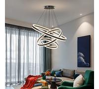 ZBZFGE Ceiling Chandelier Acrylic Anti Flicker Pendant Lamp with Remote Control LED Dimmable Color Mode & Brightness (Warm Cool Neutral Light) for Kitchen Made in China