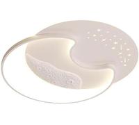 ZBZFGE Ceiling Lamp White Ceiling Lights Style Star Moon Shape Ceiling Lamps Side Luminous - Ceiling Light Compatible with Room Fixtures