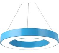 ZBZFGE Ceiling Lights Chandeliers,Kindergarten Color Led Chandelier Hollow Circular Circle Hanging Line Lamp Office School Classroom Round Warm Light 3000K/Red/80Cm-Yellow-40Cm(Red