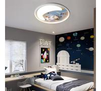 ZBZFGE Ceiling Lights Dimmable with Remote Control Unit, Round Astronaut Ceiling Lights Compatible with Room Bedroom Room Living Room,Chandelier Lamps