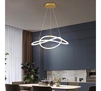 ZBZFGE Chandelier Acrylic Chandelier， Chandeliers, 72W Ring Pendant Light, Acrylic Ceiling Light Fixture, Adjustable Linear Hanging Lamp Compatible with Living Room Dining Room Bedroom ，Hanging Lam