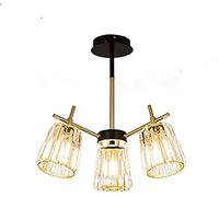 ZBZFGE Chandelier Crystal Glass Lampshade, Living Room Restaurant Bedroom Ceiling Light Pendant Lights Lamps Golden [Energy Class A++] ，Hanging Lamp