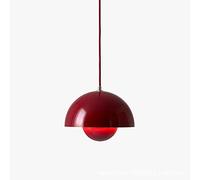 ZBZFGE Chandelier LED Farmhouse Globe Pendant Round Hanging Light Fixtures for Dining Kitchen Island Bedroom Living Room Foyer Stairway,Hanging Light(Red)