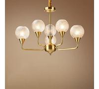 ZBZFGE Chandelier Northern Europe Living Room Brass Chandelier Restaurant Pendant Lights Creativity Glass Lampshade Bedroom Hanging Lights Glass Chandelier ，Hanging Lamp