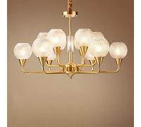 ZBZFGE Chandelier Northern Europe Living Room Brass Chandelier Restaurant Pendant Lights Creativity Glass Lampshade Bedroom Hanging Lights Glass Chandelier ，Hanging Lamp