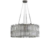 ZBZFGE Chandelier Round Crystal Chandeliers Metal Hanging Lamp Pendant for Living Bedroom Dining Room Fixture,Hanging Light