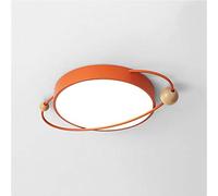 ZBZFGE Chandeliers, 54CM Round Ceiling LED Lights, Living Room Bedroom Study Children's Room Star Lights, 6 Colors and 3 Sizes Round Ceiling Lights, Cast Iron+Rubber Wood+Acrylic Material