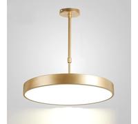 ZBZFGE Chandeliers Dimmable Gold Pendant Lighting, Kitchen Led Light Fixture Circle Ring Compatible with Office Bedroom Dining Room,Chandelier