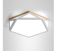 ZBZFGE Chandeliers, Flush Mount LED Fixture Cutout Lighting Metal Lamp Energy Close to The Ceiling Flat Light for Bedrooms Color White Size 4