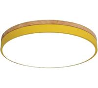 ZBZFGE Chandeliers, LED Flush Mount Minimalist Round Ultra-Thin Embedded Light Three-Color Adjustable Energy Saving Ceiling Lights Rust-Proof Iron Frame Easy to Install Home Ligh