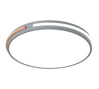 ZBZFGE Chandeliers, LED Nordic Other Wooden Border Decorations Flush Mount Fixture Tri-Tone Lighting Side Light Ceiling Lamp Easy Installation and Energy Saving(Grey,Large)