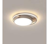 ZBZFGE Chandeliers, Nordic Color LED Flush Mount Fixture Creative Side Light Lighting Ultra-Thin 2.36 Inches Ceiling Lamp for Bedroom, Kitchen, Dining Room 3000K(White,17.7in)
