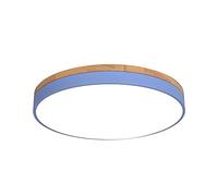 ZBZFGE Chandeliers, Nordic Round Color LED Flush Mount Ceiling Light Fixture Iron Lamp Frame Wood Base Ceiling Lighting White Light 5000K is Not Adjustable Ceiling Lamp for Kitchen, Bedroom,