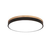 ZBZFGE Chandeliers, Nordic Round Color LED Flush Mount Ceiling Light Fixture Iron Lamp Frame Wood Base Ceiling Lighting White Light 5000K is Not Adjustable Ceiling Lamp for Kitchen, Bedroom,