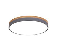 ZBZFGE Chandeliers, Nordic Round Color LED Flush Mount Ceiling Light Fixture Iron Lamp Frame Wood Base Ceiling Lighting White Light 5000K is Not Adjustable Ceiling Lamp for Kitchen, Bedroom,