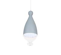 ZBZFGE Chandeliers, Nordic Style Chandelier, Single Head Metal Pendant Lamp, Ceiling Indoor Lighting Fixture, Restaurant Bar Decoration Hanging Light, Adjustable Height Color Grey Size 30cm