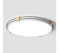 ZBZFGE Chandeliers, Promise Dimming LED Light Fixture Energy Efficient Flush Mount Ceiling Lighting Acrylic Metal Shade Flat Lamp for Kitchen, Bedroom Color : Whit