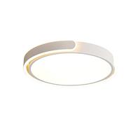 ZBZFGE Chandeliers, Ultra-Thin 1.9in Round Iron LED Flush 3 Color Temperatures Acrylic Lamp Shade, Mount Ceiling Light Fixture(White,38cm)