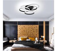 ZBZFGE Compatible with Kitchen Study Dining Room Bedroom Ceiling s Black Circle Ring Hanging Lamps Lights,Ceiling Light Fixture,Onecolor-D45cm