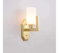 ZBZFGE Copper Glass Cylinder Wall Lamp European Brass Light Sconce Bathroom Mirror Headlights Restaurant Living Room Bedside Lantern,Chandelier
