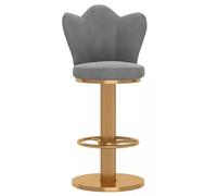 ZBZFGE Counter Stools ° Swivel Bar Stool Heavy Duty Breakfast Tall Chairs Height Adjustable Barstools, Screw Lift, Butterfly Backrest and Thick Legs (Grey,65-80cm(25.6-31.5''))