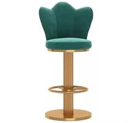 ZBZFGE Counter Stools ° Swivel Bar Stool Heavy Duty Breakfast Tall Chairs Height Adjustable Barstools, Screw Lift, Butterfly Backrest and Thick Legs (Green,45-60cm(17.7-23.6''))