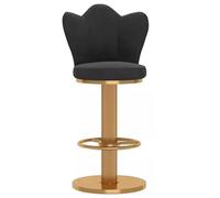 ZBZFGE Counter Stools ° Swivel Bar Stool Heavy Duty Breakfast Tall Chairs Height Adjustable Barstools, Screw Lift, Butterfly Backrest and Thick Legs (Black,65-80cm(25.6-31.5''))