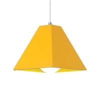 ZBZFGE Creative Minimalist Color Pendant Light | Nordic Personality Metal Hanging Lamp | Screw Single-Head Chandelier for Coffee House, Clothing Shop, and Restaurant Decorative (Yellow)