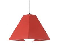 ZBZFGE Creative Minimalist Color Pendant Light | Nordic Personality Metal Hanging Lamp | Screw Single-Head Chandelier for Coffee House, Clothing Shop, and Restaurant Decorative (Red)