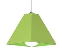 ZBZFGE Creative Minimalist Color Pendant Light | Nordic Personality Metal Hanging Lamp | Screw Single-Head Chandelier for Coffee House, Clothing Shop, and Restaurant Decorative (Green)