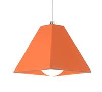 ZBZFGE Creative Minimalist Color Pendant Light | Nordic Personality Metal Hanging Lamp | Screw Single-Head Chandelier for Coffee House, Clothing Shop, and Restaurant Decorative (Orange)