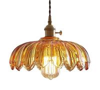 ZBZFGE Creative Petal-Shaped Chandelier | Nordic Style Hanging Lamp | Flush Mount Single-Head Pendant Light | Base Ceiling Pendant Lamp for Balcony and Corridor Decoration