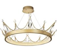 ZBZFGE Crown Series Nordic Crystal Pendant Light Bedroom Living Room Crown Crystal Chandelier Light Luxury Princess Children's Room Net Red Ceiling Hanging Lamp Interesting Life ，Hanging Lamp