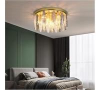 ZBZFGE Crystal Ceiling Lights Bedroom Ceiling Lamp Compatible with Living Room Dining Room Kitchen Gold