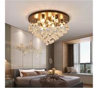 ZBZFGE Crystal Ceiling Lights Bedroom Lamp Fixture Compatible with Living Room Kitchen Dining Room - Industrial