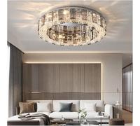 ZBZFGE Crystal Ceiling Lights Lamp Compatible with Living Room Bedroom Kitchen Stainless Steel Ceiling