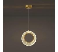ZBZFGE Crystal Hanging Round Ring Flush Mount Ceiling Lamp Compatible with Kitchen Living Room Dining Table Bedroom,Ceiling Light Fixture,One Color-46cm