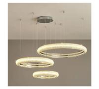 ZBZFGE Crystal Led Ceiling Chandelier Lamp Compatible with Home Hall Living Room Bedroom Decor Luxury Hanging Lights Fixture,Ceiling Pendant LightPendant Light,Hanging Light(Cold White,Dia45 60 80cm