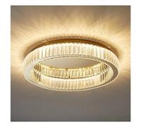 ZBZFGE Crystal Led Light Circle Lamp Ceiling Chandelier Living Room Bedroom Study Decorative Indoor Lighting,Lighting,Hanging Light(Gold,60cm)