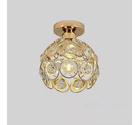 ZBZFGE Crystal Light Close to Lamp Globe Hallway Lights, Indoor Semi Flush Mount Ceiling Lighting Fixtures for Entryway Bedroom Closet Foyer Hall/D