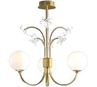 ZBZFGE Crystal Sputnik Chandelier,8-Light Globe Chandelier Lighting Adjustable Branches Chandeliers Ceiling Light Fixtures for Bar Living Room Dining Room-Gold 64x47cm Made in Chin