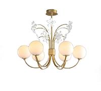 ZBZFGE Crystal Sputnik Chandelier,8-Light Globe Chandelier Lighting Adjustable Branches Chandeliers Ceiling Light Fixtures for Bar Living Room Dining Room-Gold 75x48cm Made in Chin